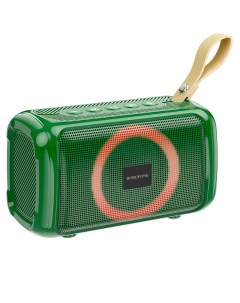 Портативная акустика BR17 Cool 5 Вт FM AUX USB microSD Bluetooth подсветка зеленый 6974443380781 Borofone