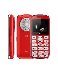Мобильный телефон 2005 Disco 2 176x220 32Mb RAM 32Mb BT 2 Sim 1600 мА ч micro USB красный Bq