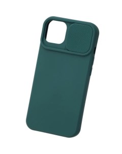 Чехол накладка Soft Case With Camera Slider для смартфона Apple iPhone 13 Pro пластик зеленый УТ0000 Unbroke