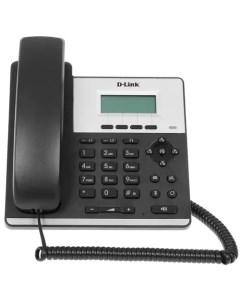 VoIP телефон DPH 120SE 2 линии 2 SIP аккаунта монохромный дисплей PoE черный DPH 120SE F2B D-link