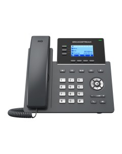 VoIP телефон GRP2603P 3 линии 6 SIP аккаунтов монохромный дисплей PoE черный GRP2603P Grandstream