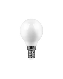 Лампа светодиодная E14 шар G45 13Вт 2700K теплый свет 1070лм SBG4513 55157 Saffit