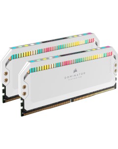 Комплект памяти DDR5 DIMM 32Gb 2x16Gb 6200MHz CL36 1 3 В Dominator Platinum RGB CMT32GX5M2X6200C36W Corsair
