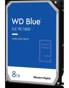 Жесткий диск HDD 8Tb Blue 3 5 5640 об мин 128Mb SATA3 WD80EAZZ Western digital
