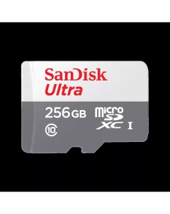 Карта памяти 256Gb microSDXC Ultra Class 10 UHS I SDSQUNR 256G GN3MN Sandisk