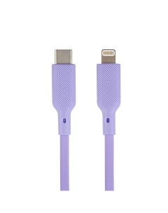 Кабель USB Type C Lightning 8 pin OTG MFi 2 22A 1м фиолетовый 32998 Qumo
