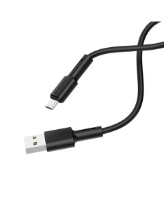 Кабель Micro USB USB 2 4A 1м черный Soft BX31 Borofone