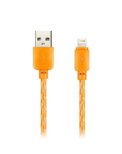 Кабель Lightning 8 pin USB 2A 1м оранжевый Silicone iK 512SPS NBorange Smartbuy