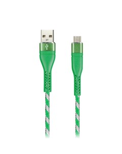 Кабель Micro USB USB экранированный 2A 1м зеленый iK 12CAC NBgreen Smartbuy