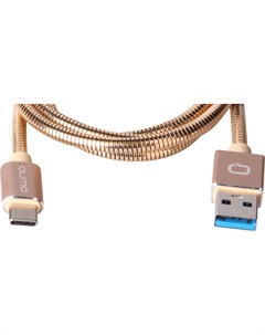Кабель USB USB Type C OTG 3A 1м золотистый 22504 Qumo