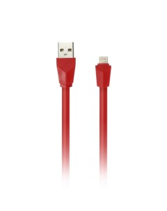 Кабель Lightning 8 pin USB плоский 1м красный iK 512r NBred Smartbuy