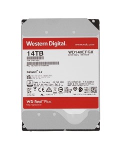 Жесткий диск HDD 14Tb Red Plus 3 5 7200rpm SATA3 WD140EFGX Western digital