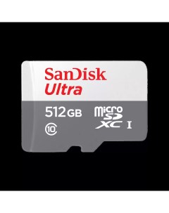Карта памяти 512Gb microSDXC Ultra Class 10 UHS I SDSQUNR 512G GN3MN Sandisk