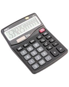 Калькулятор настольный E1210 12 разрядный однострочный экран черный E1210 Deli