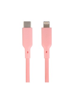Кабель USB Type C Lightning 8 pin OTG MFi 2 22A 1м розовый 32996 Qumo