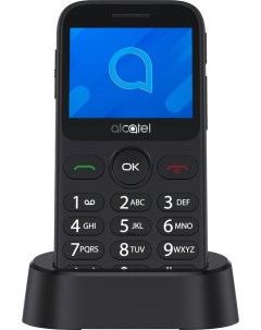 Мобильный телефон 2020X 2 4 320x240 TFT MediaTek MTK6261A BT 1xCam 1 Sim 350 мА ч micro USB серый 20 Alcatel