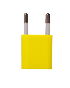 Сетевое зарядное устройство 3 USB 1A желтый 47078 Медиум