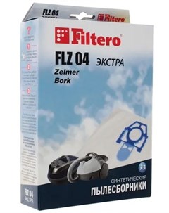 Пылесборники FLZ 04 ЭКСТРА для ZELMER BORK 3шт голубой FLZ 04 Filtero