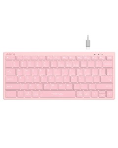 Клавиатура беспроводная Fstyler FBX51C ножничная Bluetooth USB розовый A4tech
