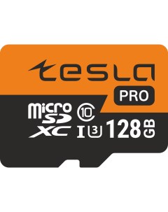 Карта памяти 128Gb microSDXC Pro Class 10 UHS I U3 TSLMSD128GU3 Tesla