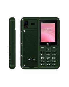 Мобильный телефон 2454 Ray 2 4 320x240 TFT 32Mb RAM 32Mb BT 1xCam 2 Sim 1800 мА ч micro USB зеленый Bq