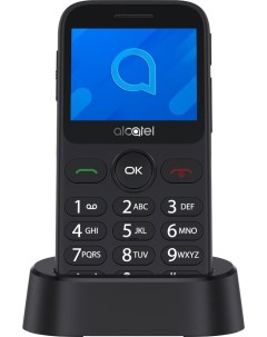 Мобильный телефон 2020X 2 4 320x240 TFT MediaTek MTK6261A BT 1xCam 1 Sim 350 мА ч micro USB серебрис Alcatel