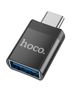 Переходник адаптер USB Type C USB OTG быстрая зарядка черный UA17 762016 Hoco
