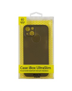 Чехол накладка UltraSlim для смартфона Apple iPhone 13 серый УТ000029095 Ibox