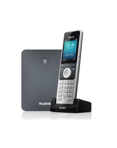 VoIP телефон W76P 10 SIP аккаунтов цветной дисплей DECT черный серебристый W76P Yealink