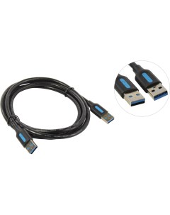 Кабель USB 3 0 Am USB 3 0 Am 1м черный CONBF Vention