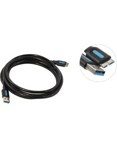 Кабель USB Micro USB 2м черный COPBH Vention