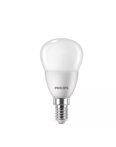 Лампа светодиодная E14 шар P46 5Вт 4000K 4000K нейтральный свет 500лм 929002970037 Philips