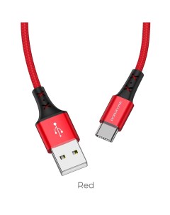 Кабель USB Type C 3A 1м красный Enjoy BX20 6931474700827 Borofone