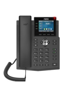 VoIP телефон X3U 6 линий цветной дисплей PoE черный X3U Fanvil