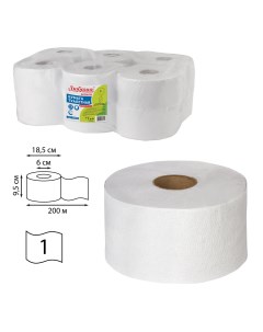 Бумага туалетная Professional T2 слоев 1 длина 200м белый 12шт 124546 Любаша