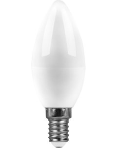Лампа светодиодная E14 свеча C37 9Вт 6400K холодный свет 55170 Saffit