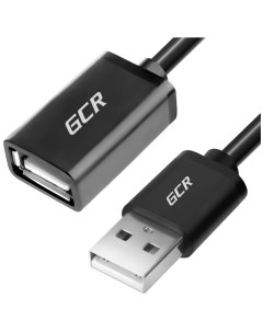 Кабель удлинитель USB 2 0 Af USB 2 0 Am 1 5м черный GCR UEC6M BB2S 1 5m Greenconnect