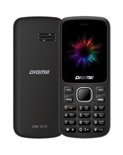 Мобильный телефон A172 1 77 160x128 TN 32Mb 2 Sim 600 мА ч micro USB черный LT1070PM Digma