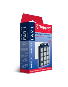 Набор фильтров FAR1 Выпускной HEPA фильтр предмоторный микрофильтр для HOTPOINT ARISTON 2шт 1610537 Topperr