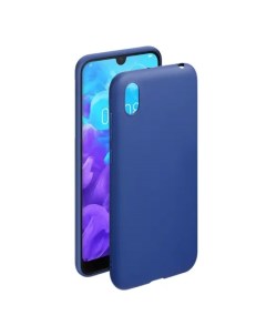 Чехол накладка Gel Color Case для смартфона Huawei Y5 2019 термопластичный полиуретан TPU синий 8715 Deppa