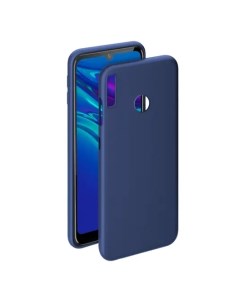 Чехол накладка Gel Color Case для смартфона Huawei Y6 2019 термопластичный полиуретан TPU синий 8666 Deppa