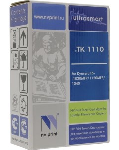 Картридж лазерный NV TK1110 TK 1110 черный 2500 страниц совместимый для Kyocera FS 1040 FS 1020MFP F Nv print