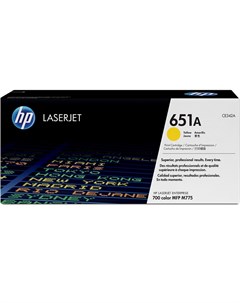 Картридж лазерный 651A CE342A желтый 16000 страниц оригинальный для LaserJet Enterprise 700 M775 Hp