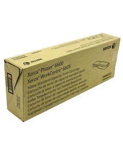 Картридж лазерный 106R02251 желтый 2000 страниц оригинальный для Phaser 6600 WorkCentre 6605 Xerox