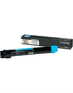 Картридж лазерный C950X2CG голубой 1шт 22000 страниц оригинальный для C950de Lexmark