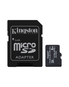 Карта памяти промышленная 8Gb microSDHC Industrial Class 10 UHS I U3 V30 A1 адаптер SDCIT2 8GB Kingston