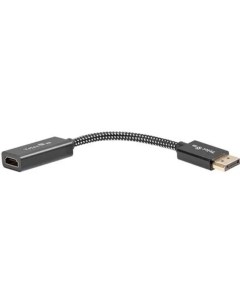 Кабель переходник адаптер HDMI 19F DisplayPort 20M 4K экранированный 15 см TA660 Telecom