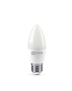 Лампа светодиодная E27 свеча С37 8Вт 3000K теплый свет 760лм LED СВЕЧА VC 4690612020440 In home