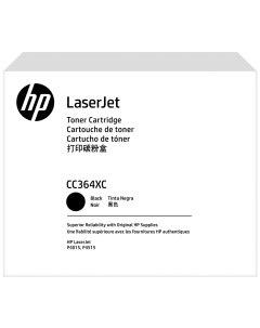 Картридж лазерный 64X CC364XC черный 24000 страниц оригинальный для LaserJet P4015 4515 техническая  Hp