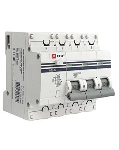 Выключатель автоматический дифференциального тока PROxima DA32 40 30 4P pro 4P C 40А AC 30мА электро Ekf